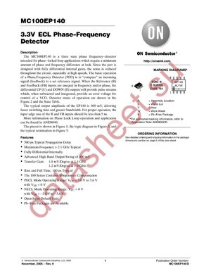 MC100EP140DR2G datasheet  